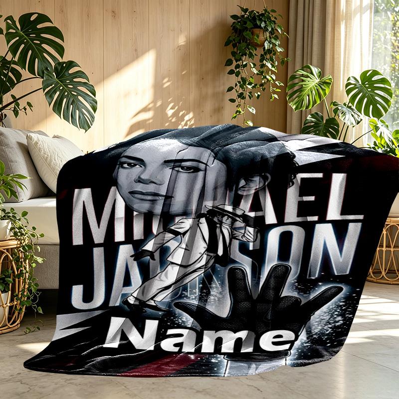 Custom Name Personalized American singer Print Blanket, Home Decor, Bedroom, Sofa, Camping, Couch, Gifts for Birthday Christmas