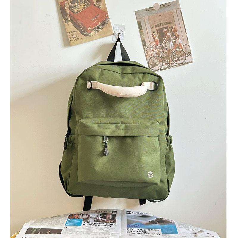 Male and Female College Students Schoolbags Junior High School Girls High School Students Leisure Burden Reduction Large Capacity Travel Backpack