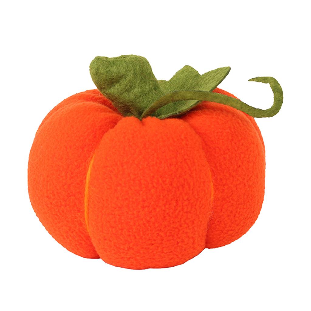 Pumpkin Plush Toy Simulation Vibrant Color Soft Pumpkins Fabric Ornament for Halloween Party Supplie
