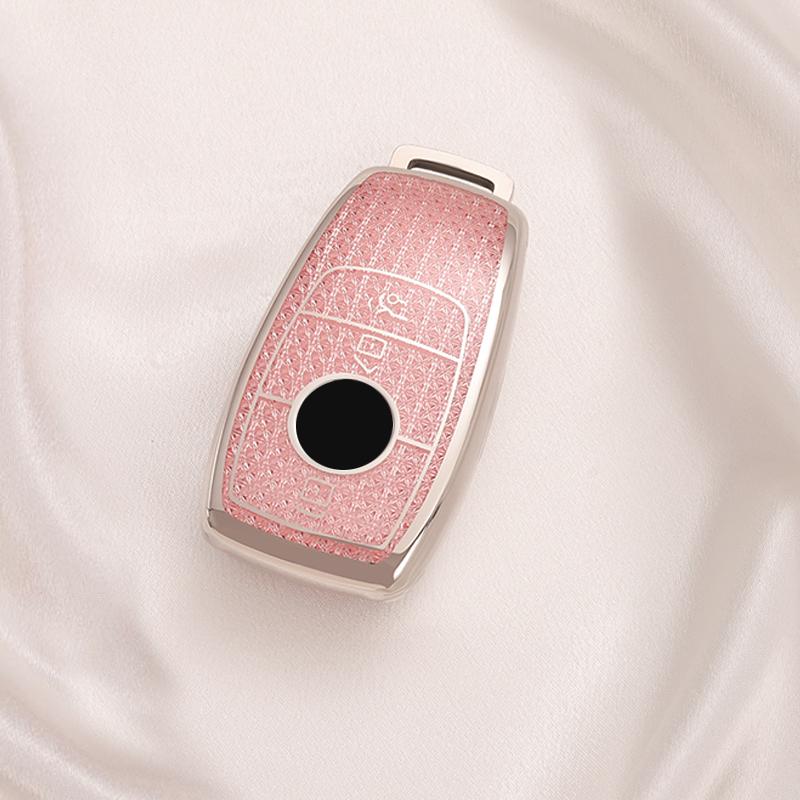 Pink TPU Car Key Case Cover For Mercedes Benz E GLC CLE CLA GLB S G Class GLS W177 W205 W213 W222 X167 AMG E200 E260 Shell Fob