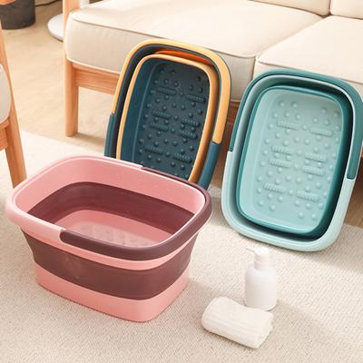 13L/15L Ayak Banyosu Kovası Taşınabilir Saplı Ev Banyo için Uygun Katlanabilir Ayak Islatma Küveti