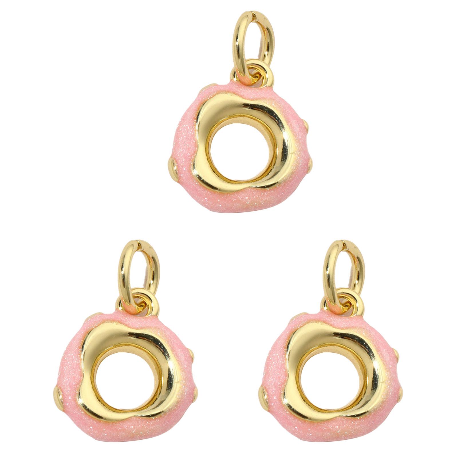 

Pack of 3 Enamel Ice Cream Popsicle Charms SturdyGold Plated Jewelry for Women Heart Mushroom Necklace Pendants 598