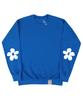 GRAVER [Unisex] Elbow Of Drawing Flower Sweatshirt_Cobalt Blue