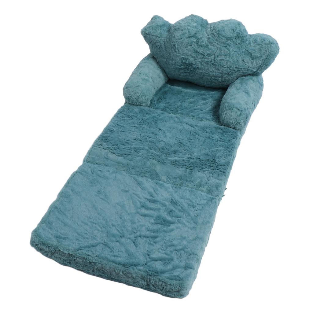 Out Chair Green Fold Out Couch Crown Cute Soft Comfortable Kids Sofa for Boys Girls Home School Kindergarten