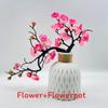 Sweet Winter Silk Flower Potted Plant Bonsai For Indoor Gift Decoration