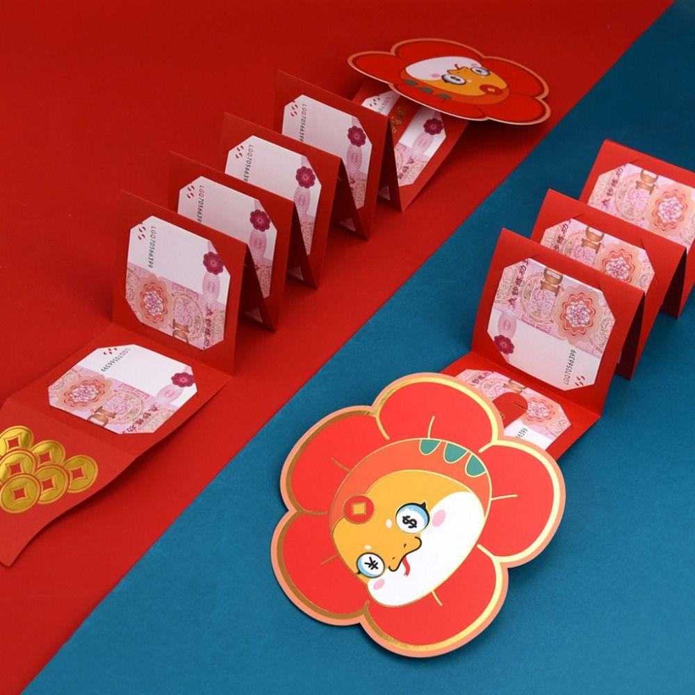 Chinese Style Lucky Money Packets Zodiac Snake Hongbao Cute Bless Pocket  Celebration