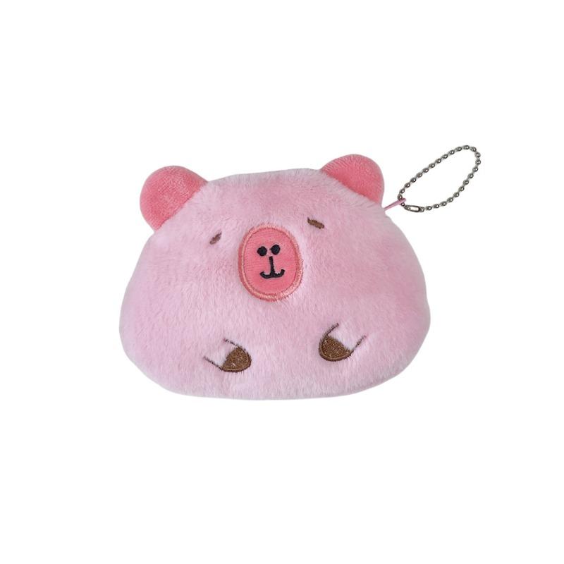 Capybara Plush Coin Purse Travel Cosmetic Storage Bag Doll Red Envelope Girlfriend Data Pack Ornament Bag Pendant Couple Gifts