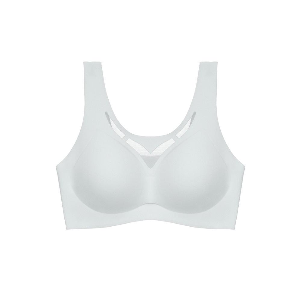 

Новый сборный пуловер, жилет, нижнее белье, женский глянцевый бесшовный спортивный бюстгальтер с широкими бретелями 38/85ABC