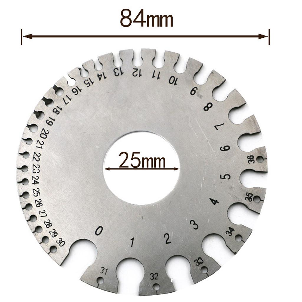 Stainless Steel Metal American Wire Gauge Round Cable Gage Standard Thickness