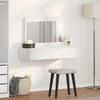 Toeletta Bianca con Cassetti 100 x 40 x 70 cm Legno Ingegnerizzato