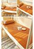 Foldable Bamboo Rattan Mat: Double-Sided Cooling Mat for Dormitory Bunk Beds