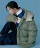 COVERNAT Detachable Hooded Mid Down Jacket Olive