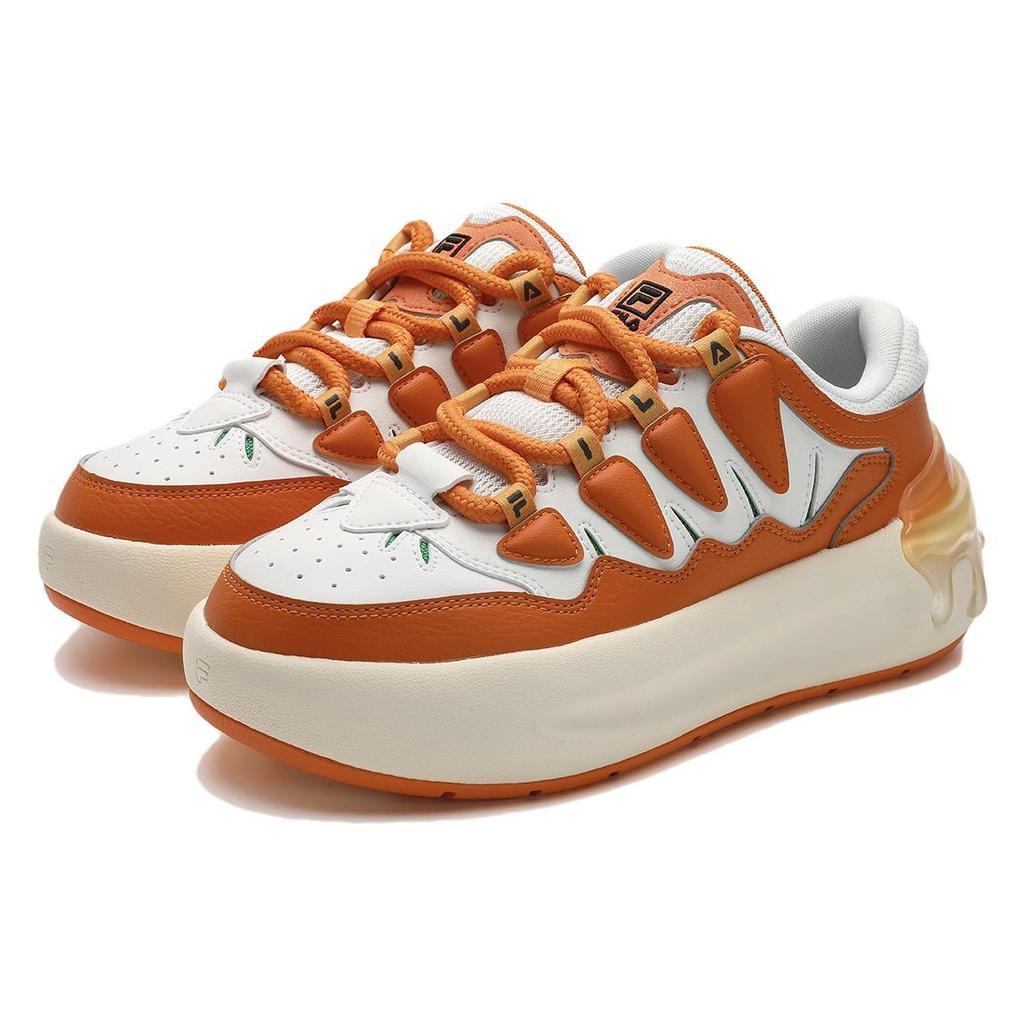 FILA CARROT 1 Carrot Shoes Cushioning, Wear Resistant Low top Skateboard Shoes Women's Orange White F12W411201FOA