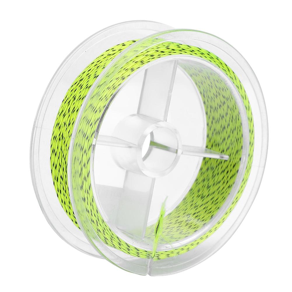 50m Nylon Strong Extreme Tapered er Fly Fishing Braid Line Angler (Yellow&Black 20lb)