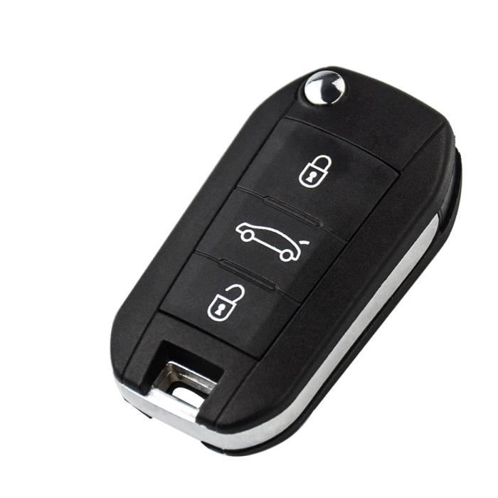 Key Shell for Peugeot 208 308 508 2008 3008 5008 Citroen C4 Cactus C5 C-Elysee - 3-Button Remote Fob Phonillico®