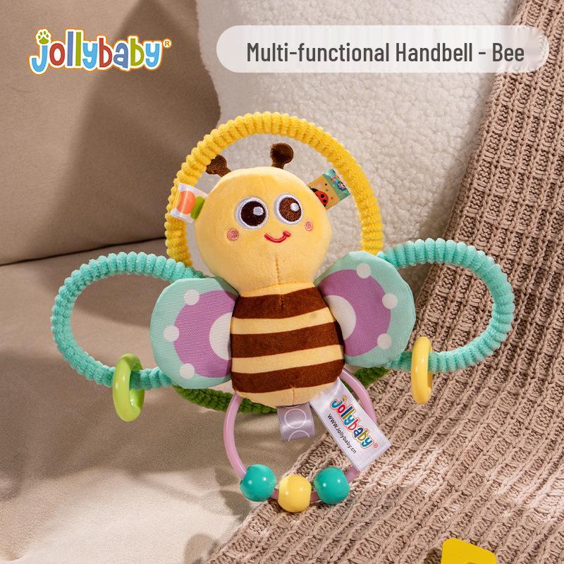 Jollybaby Multifunctional Baby Hand Grip Rattle Toy - Educational Teething & Grasping Training Ball