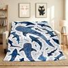 Ocean Life Flannel Blanket Throw Blanket Soft Warm Sofa Bed Camping Home Decor Unique Christmas Gift C9261751