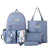 Schoolbag New Japanese Simple Girls Bag Casual Student Backpack Harajuku Four-piece Backpack Multifunctional Handbag