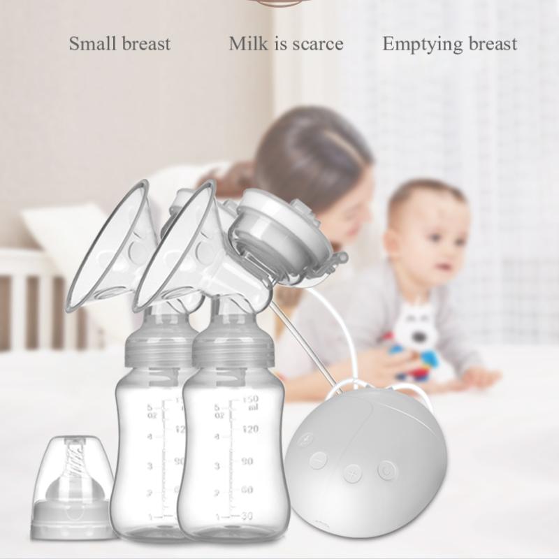 Buy Electric Silent Breast Pump Bilateral Milk Breast Pump Baby Bottle Postnatal Supplies Breast