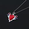 Red Stone of Aja Necklace Anime JoJos Bizarre Adventure Pendant Necklace for Manga Fans Cosplay Jewelry Prop Accessories