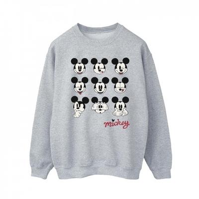 Mens Mickey Mouse Many Faces Sweatshirt