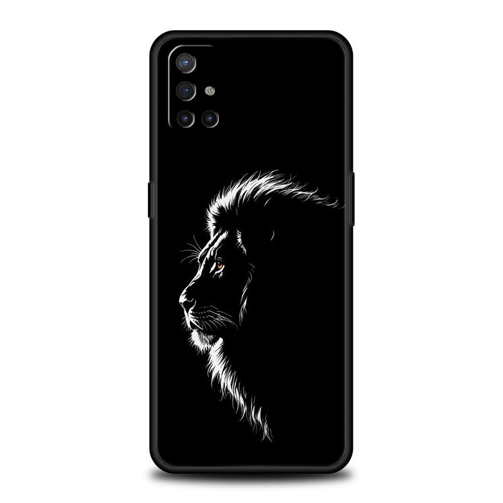 Concise Lion Pattern Phone Case For OnePlus 15 13 12 11 10 9 8 15T 13T 10T 7T Pro 13R 12R 9RT 8T Nord 4 N10 2T CE 2 3 5G Cover