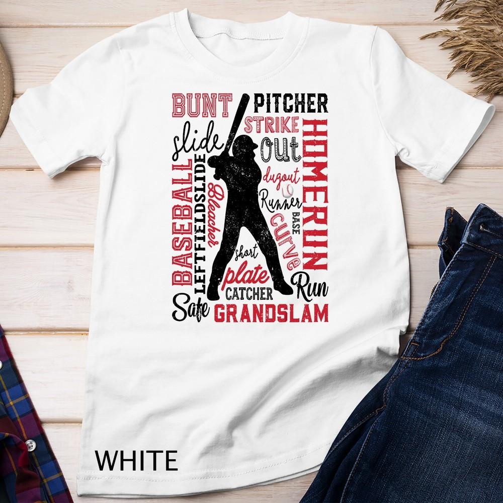 

Baseball T Shirt For Boys Men Gift Batter Pitcher Catcher Unisex T-shirt S