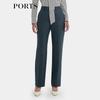 PORTS Women's Wool Blend Straight-Leg Pants