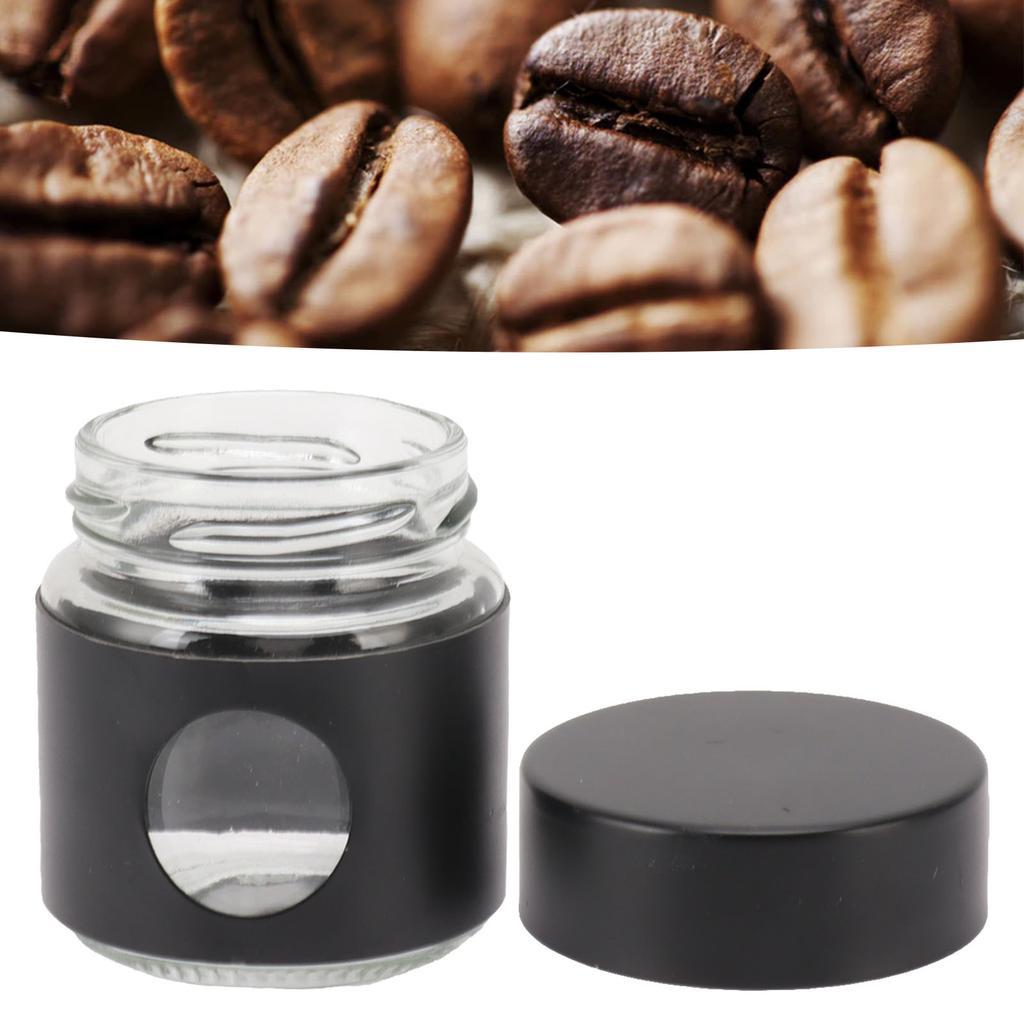 Stainless Steel Glass Coffee Container Coffee Bean Storage Container Airtight Kitchen Food Storage Container