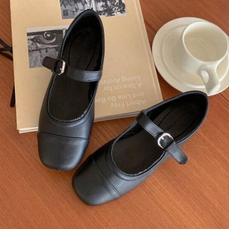 New Arrivals Open Run Women Buckle Two Tone Slingback Flats