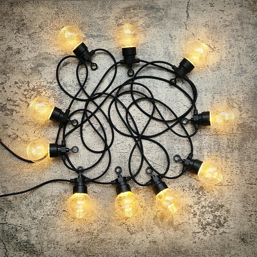 

20/30 светодиодных лампочек G50 Globe String Lights для улицы, рождественских шаров, гирлянд для свадебной вечеринки, декора сада и двора 5M 10PCS Bulbs