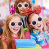 Niedliche Gänseblümchen-Sonnenbrille Kinder Sommer Strandaccessoires Gänseblümchen-Brille Hippie-Party-Dekoration