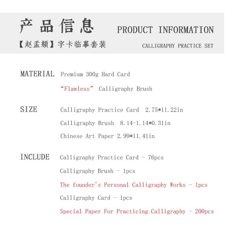Kit Profesional de Entrenamiento de Caligrafía China Incluye Papel Cuadriculado Portacepillos y Hojas de Práctica