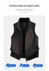 American Color Block Sleeveless Casual Vest - Unisex Couple Style