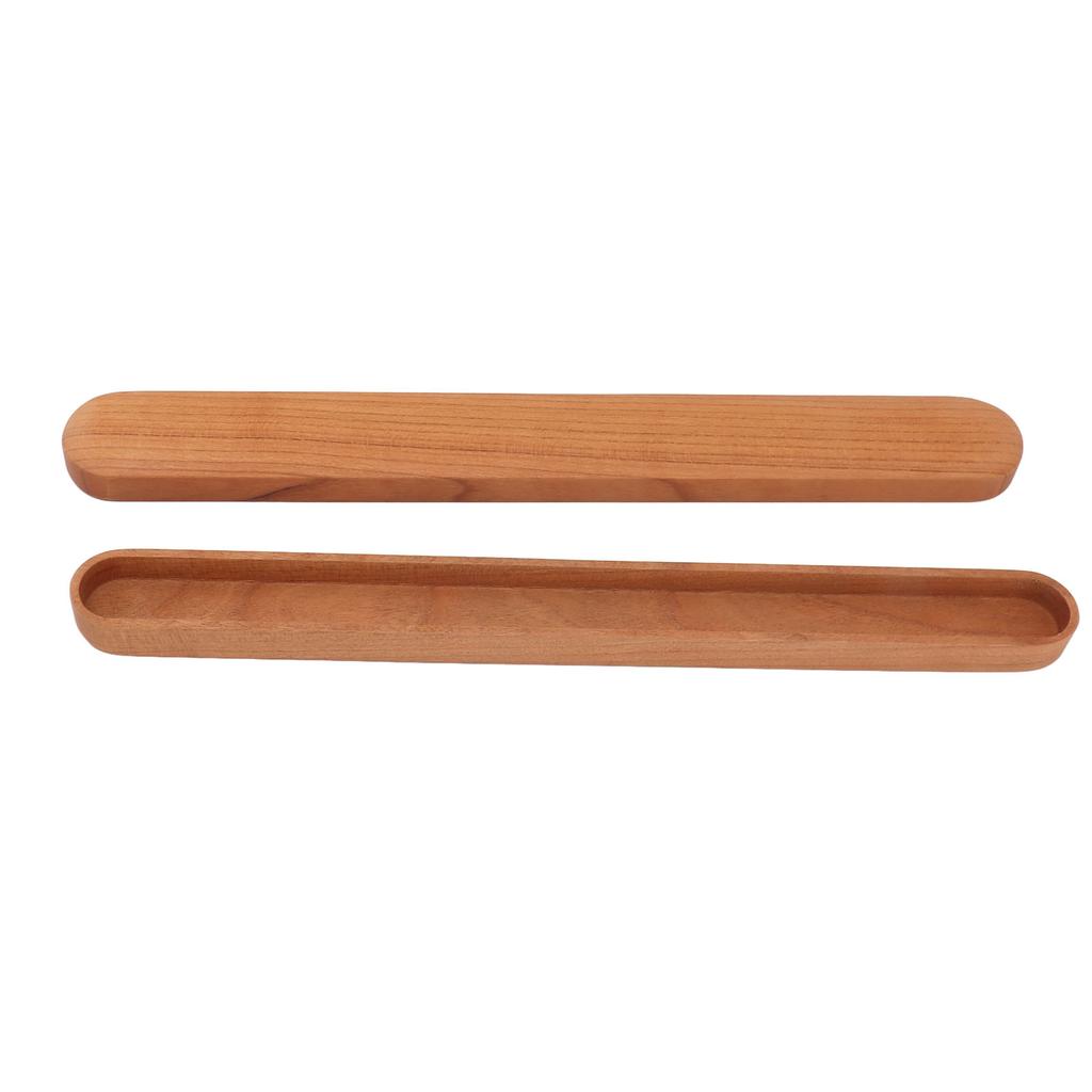 Portable Wooden Chopsticks Box Reusable Japanese Style Detachable Chopsticks Case Peach Wood for Home Outdoor Travel
