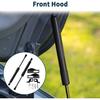 Lift Supports Struts for Toyota CHR 2018-2022 Front Hood Gas Spring Black with Mounting Bracket,Gasket 2Set