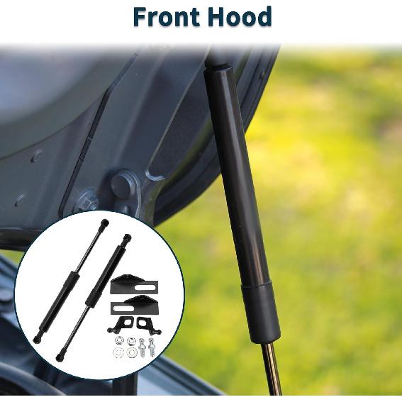 Lift Supports Struts for Toyota CHR 2018-2022 Front Hood Gas Spring Black with Mounting Bracket,Gasket 2Set