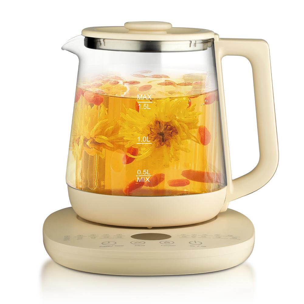 1.5L Health Preserving Pot Electric Glass Kettle Kitchen Appliances Smart Kettle Automatic Multifunctional Tea Coffee