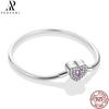 20 Style Original 17CM-20CM 925 Silver Snake Basic Bracelet Heart Moon Star Women DIY CZ Jewelry Fit Beads Charm