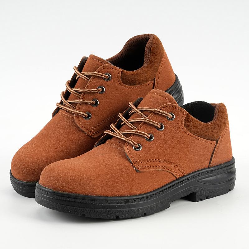 

Oulylan Ретро Коричневые Рабочие Ботинки для Работы Стальной Носок Защита от Ударов Защитные Ботинки Защита от Проколов Нескользящая Сварочная Обувь 42