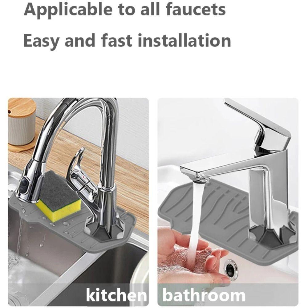 Small Floor Space Easy to Store Bathroom Absorb Water Drying Pad Faucet Mat Drain Pad Sink Mat