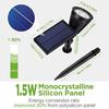 4LED Outdoor Solar Lights Lawn Ground Lamp Waterproof Landscape Solar Spotlights Pathway Garden Light Walkway Driveway Decor New