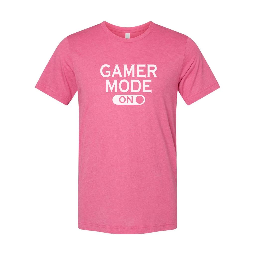 Gamer Mode On Graphic T Shirt For Unisex Adults, Casual Short Sleeve Tee For Gam