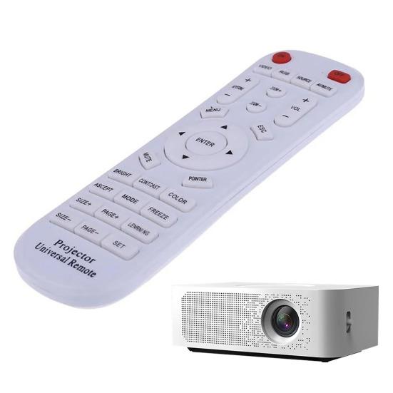 Universal-Projektorfernbedienung 10M Reichweite Weißes ABS Distanzmaterial Projektor-Clicker für Heim und Büro