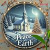 Iron Metal Wall Art 8x8 Inch Winter Christmas Wreath Church Decor Sign 2D Flat Print