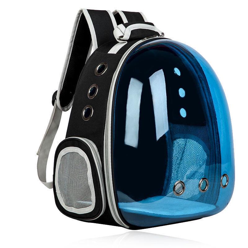 Portable Transparent Cat Backpack: Breathable, Spacious Double-Shoulder Pet Carrier