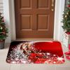 Christmas Santa Welcome Carpet Home Decor Door Mat For Living Room Bathroom Non-Slip Mat Entrance Doormat Christmas Decorations