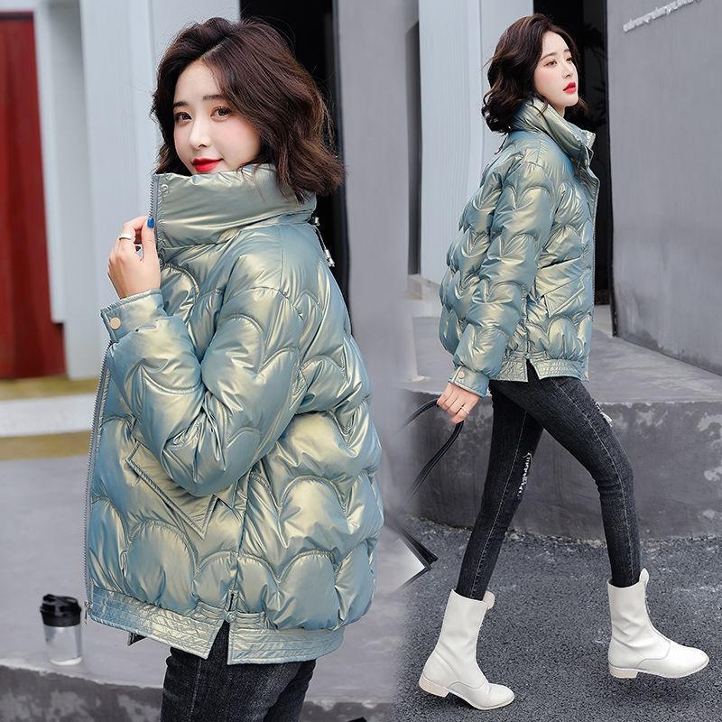Winter Loose Cotton-padded Jacket, Small Padded Jacket, Off-season Disposable Shiny Down Padded Jacket, Ladies's Short Style