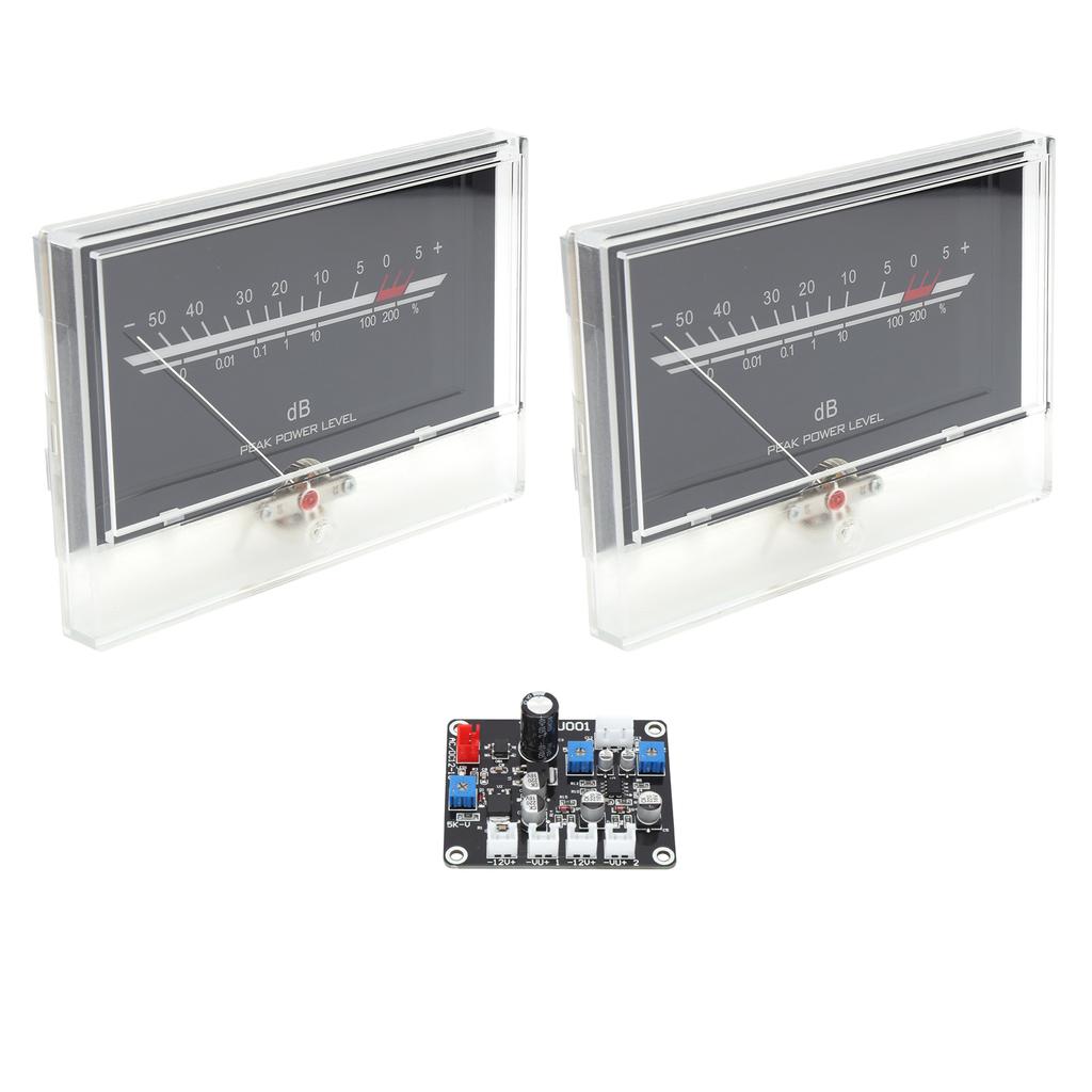 TS DBPW 134 2Q DB Level VU Meter Head with Driver Board White Backlight for Home Audio