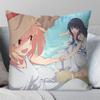 Lycoris Recoil Animation Pillow Case Square Pillow Bedroom Sofa Leisure Comfort Cushion Car Living Room Home Decoration 40X40